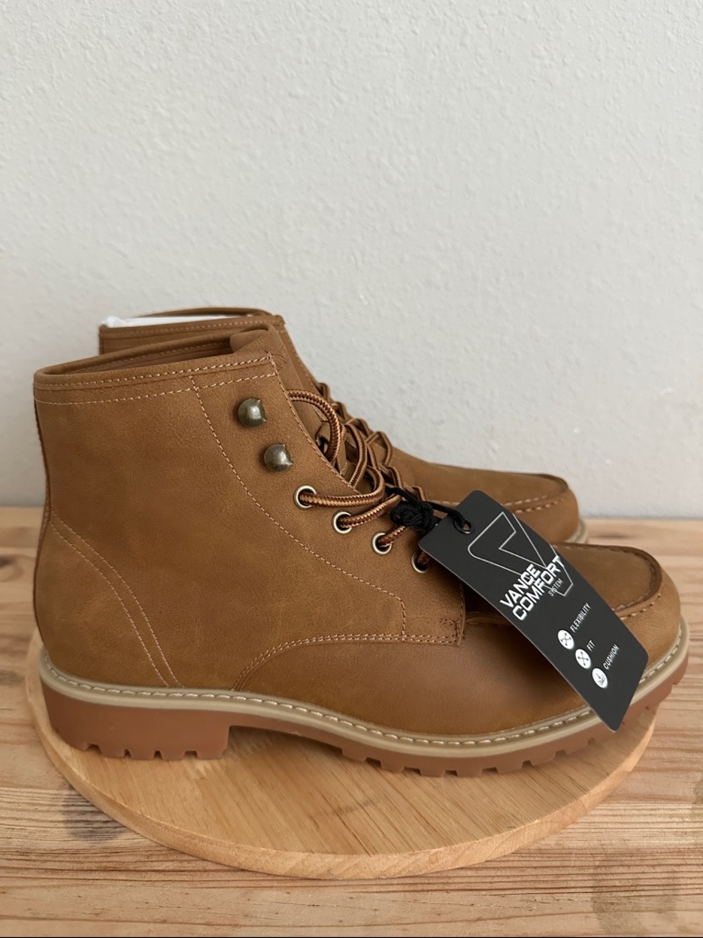 Vance Co Mens Zeus Block Heel Chelsea Boots